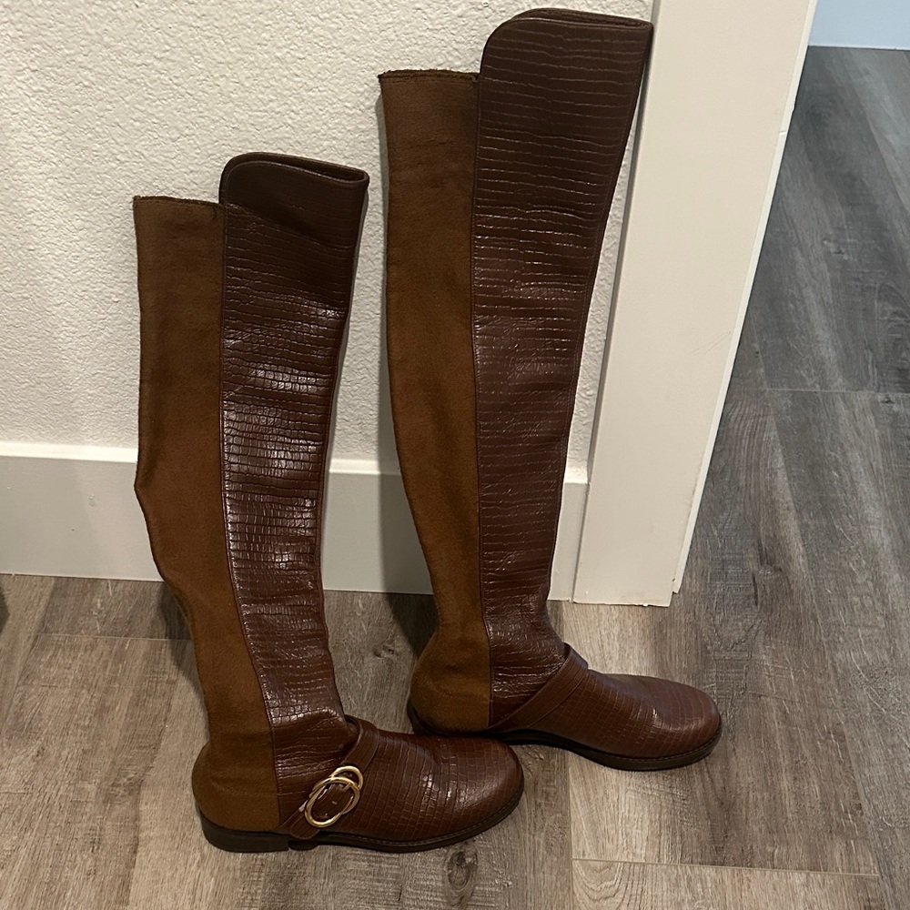 Stuart Weitzman Brown Over the Knee Boots